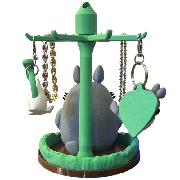 My Neighbor Totoro  Rotating Jewelry Holder Organizer Stand Anime 3D Printed - Picture 3 of 4